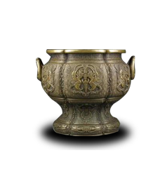 古文様柧形火鉢