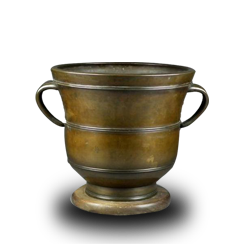 明治寬口瓶掛火鉢