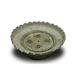 銅製菊花形時代香炉