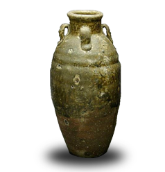 六朝越州窯長瓶桐盒