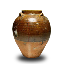 宋超州窯四耳壷