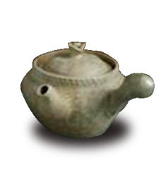 白磁萬古燒茶壺和煎茶器