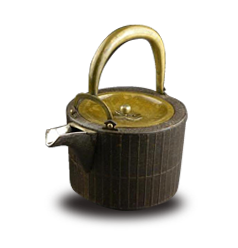 江戶銅格子文銅手銅蓋煎鍋