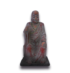 骨董木彫羅漢像